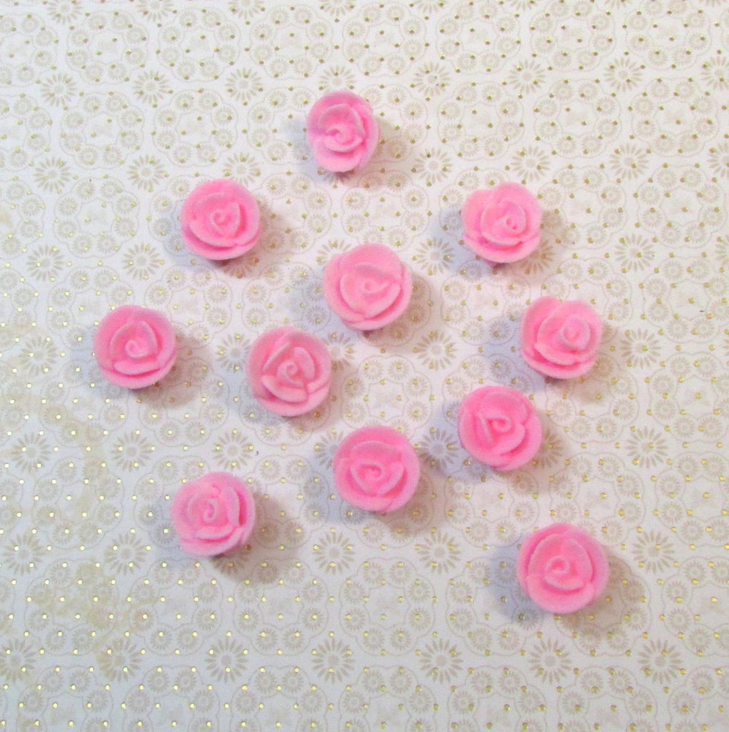 .5" Mini Classic Royal Icing Rose - Pastel Blue (400 per box)